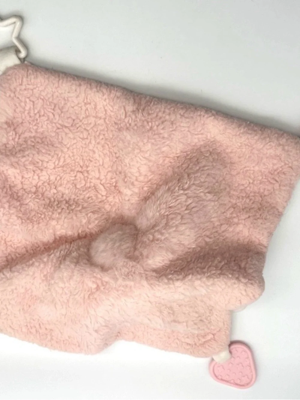 Dream Gro White Pink Rabbit Lovey Soothing Blanket Sensory Activities Plush 13